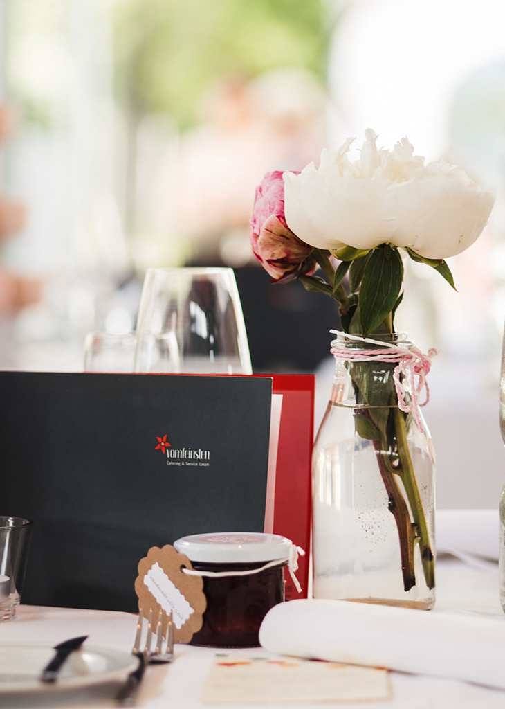 vomfeinsten Catering Events am See Tischgedeck